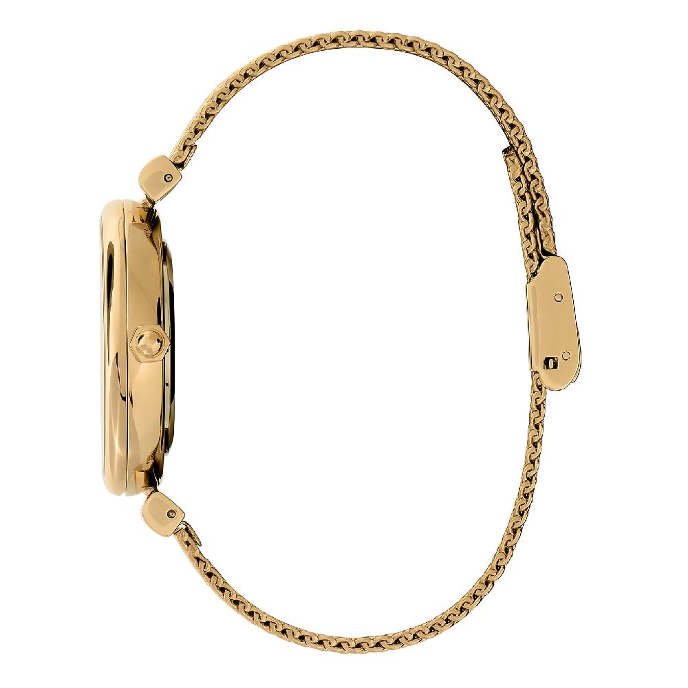 Olivia Burton 36mm Minima Bee T-Bar Gold Mesh Watch