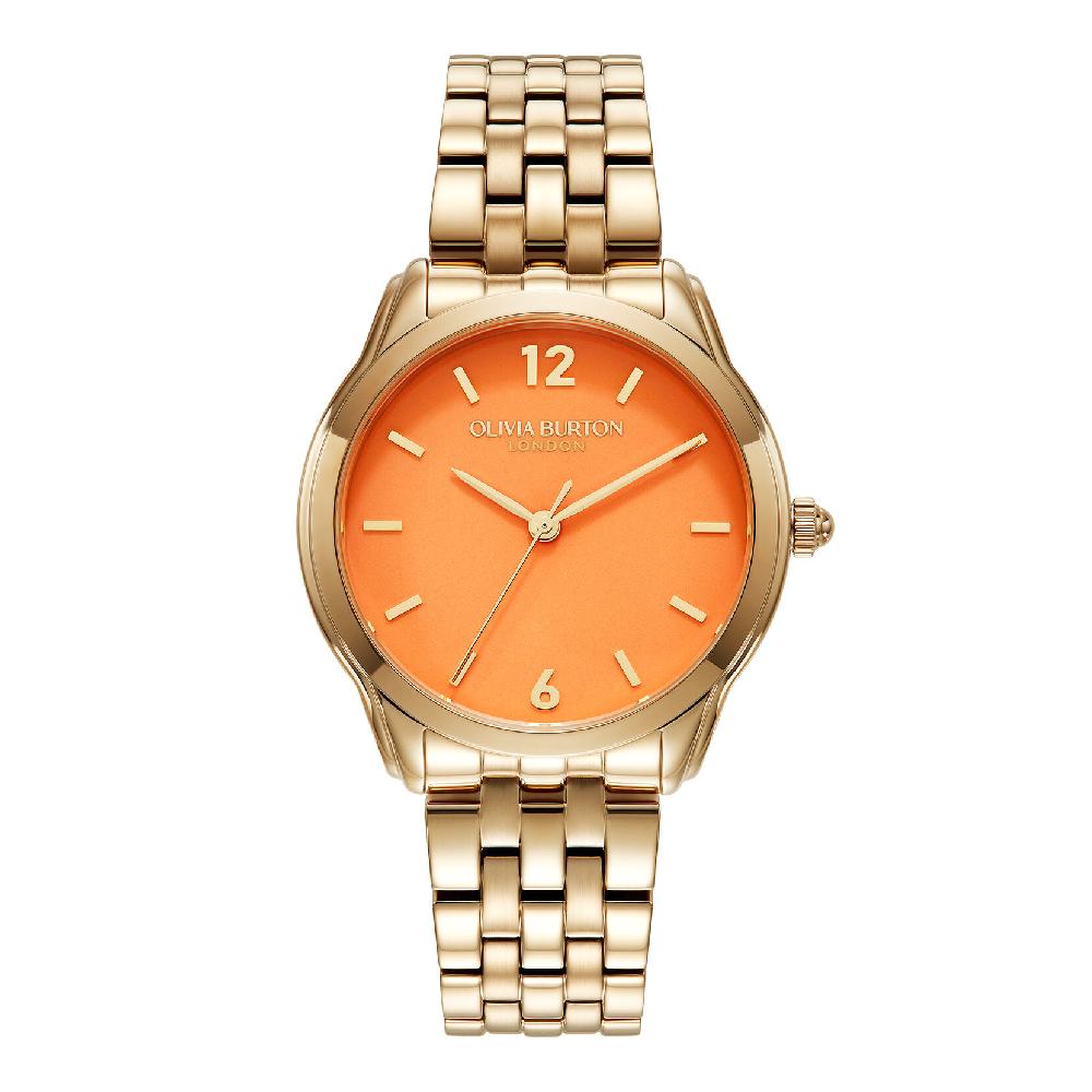 olivia burton 36mm Starlight Color Sweet Mandarin & Gold Bracelet Watch