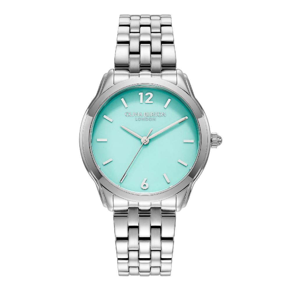 olivia burton 36mm Starlight Color Turquoise & Silver Bracelet Watch