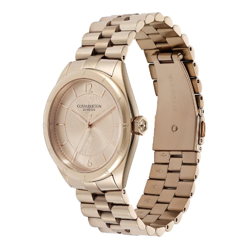 Olivia Burton 36mm Swirled Rose Gold Bracelet Watch