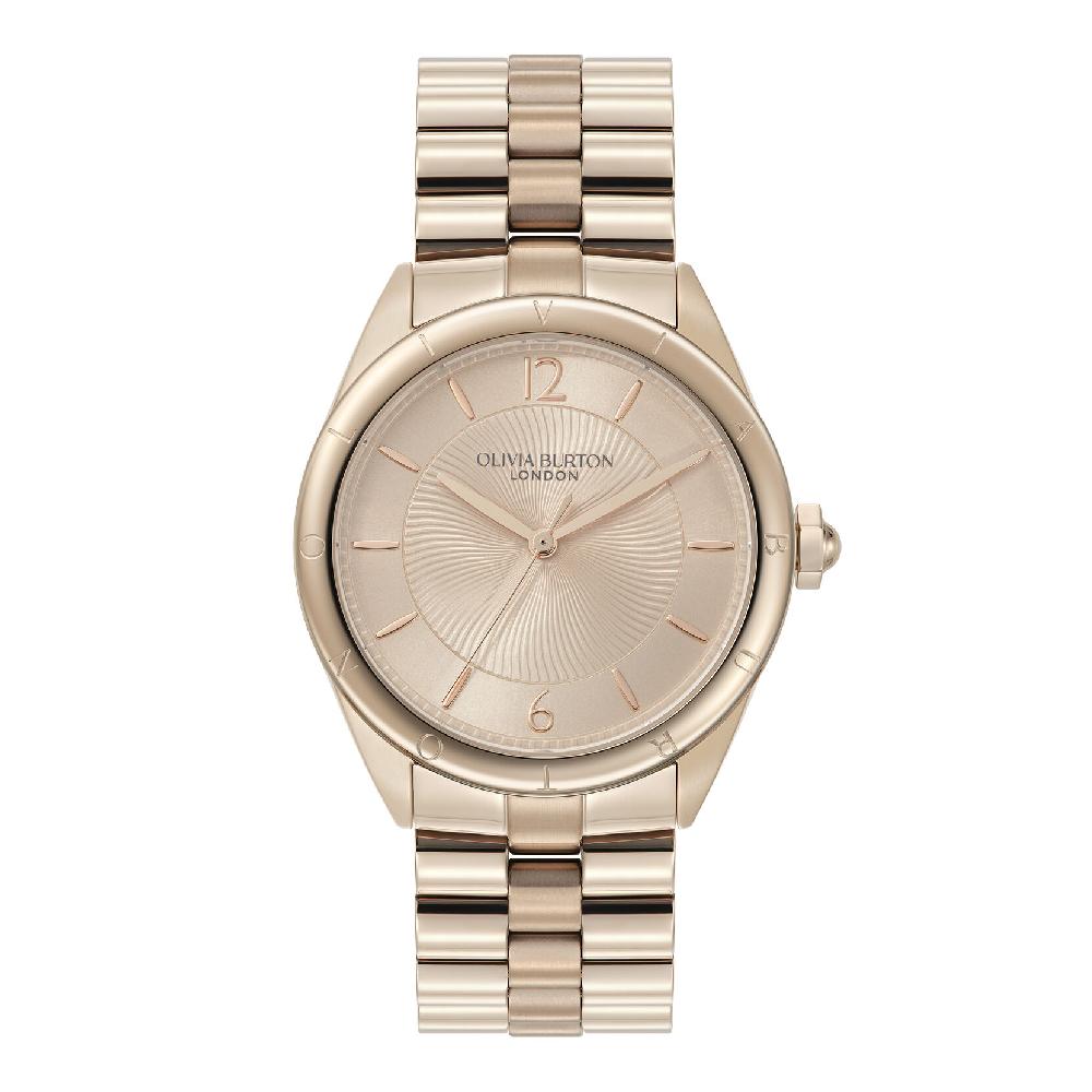 olivia burton 36mm Swirled Rose Gold Bracelet Watch