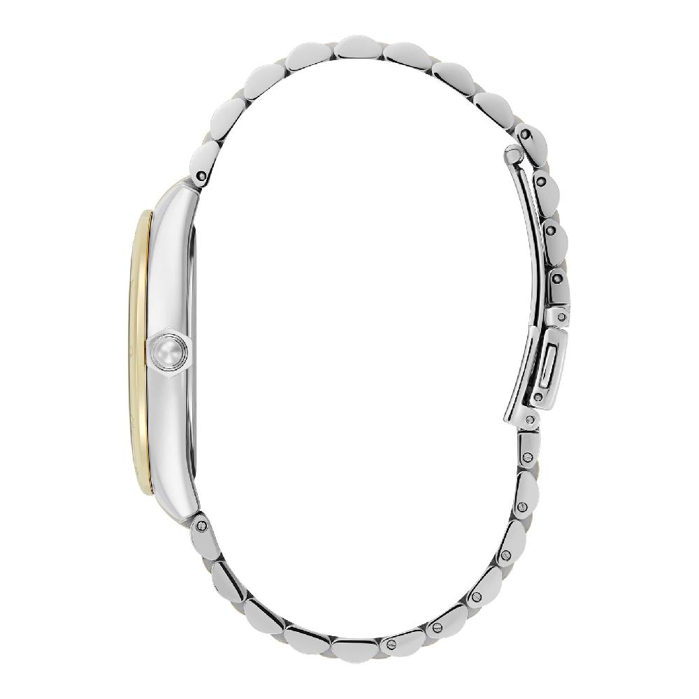 Olivia Burton 36mm Swirled White & Two Tone Bracelet Watch