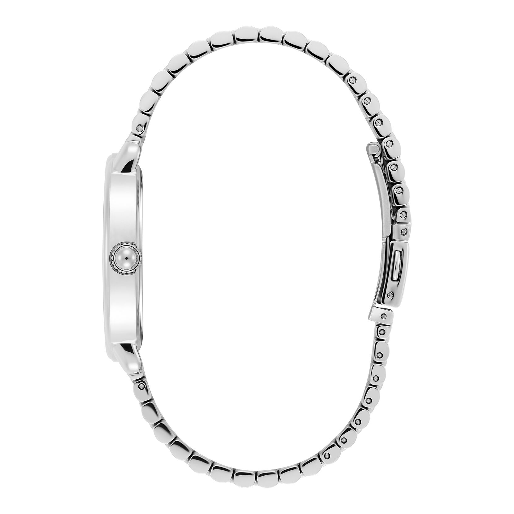 Olivia Burton 36mm Vintage Floral Silver Bracelet Watch