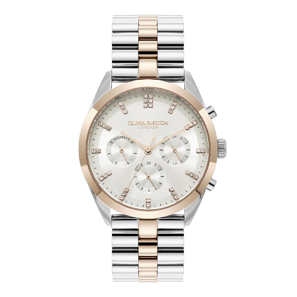 olivia burton 38mm City Classic Multifunction Two Tone Bracelet Watch