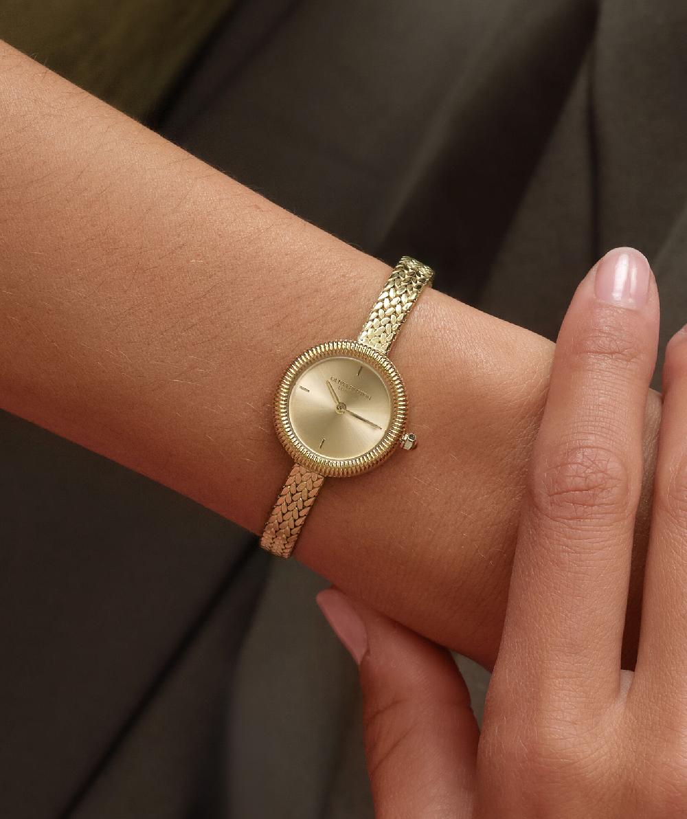 Olivia Burton 20mm Finery Gold Mesh Watch