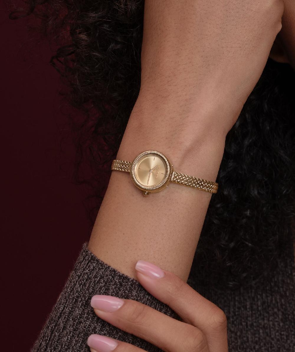 Olivia Burton 20mm Finery Rose Gold Mesh Watch