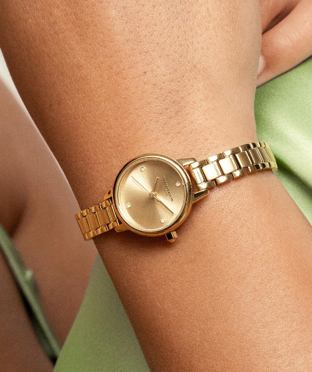 Olivia Burton 23mm Mini Gold Bracelet Watch