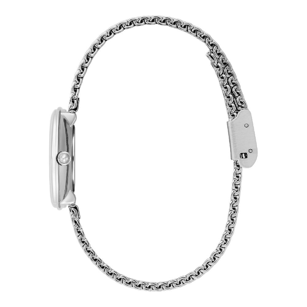 Olivia Burton 28mm Charing Silver Mesh Watch