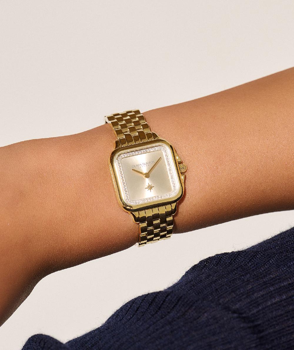 Olivia Burton 28mm Grosvenor Gold Bracelet Watch