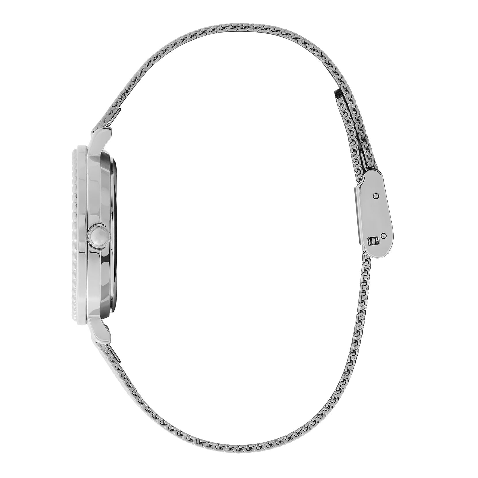 Olivia Burton 30mm Vintage Bead Silver Mesh Watch