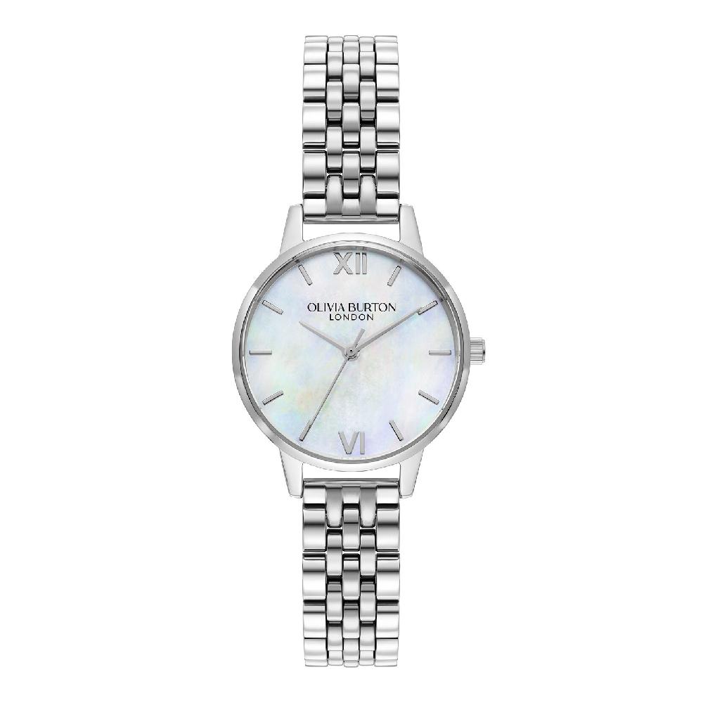 olivia burton 30mm White & Silver Bracelet Watch