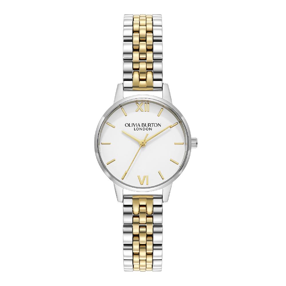 olivia burton 30mm White & Two Tone Bracelet Watch
