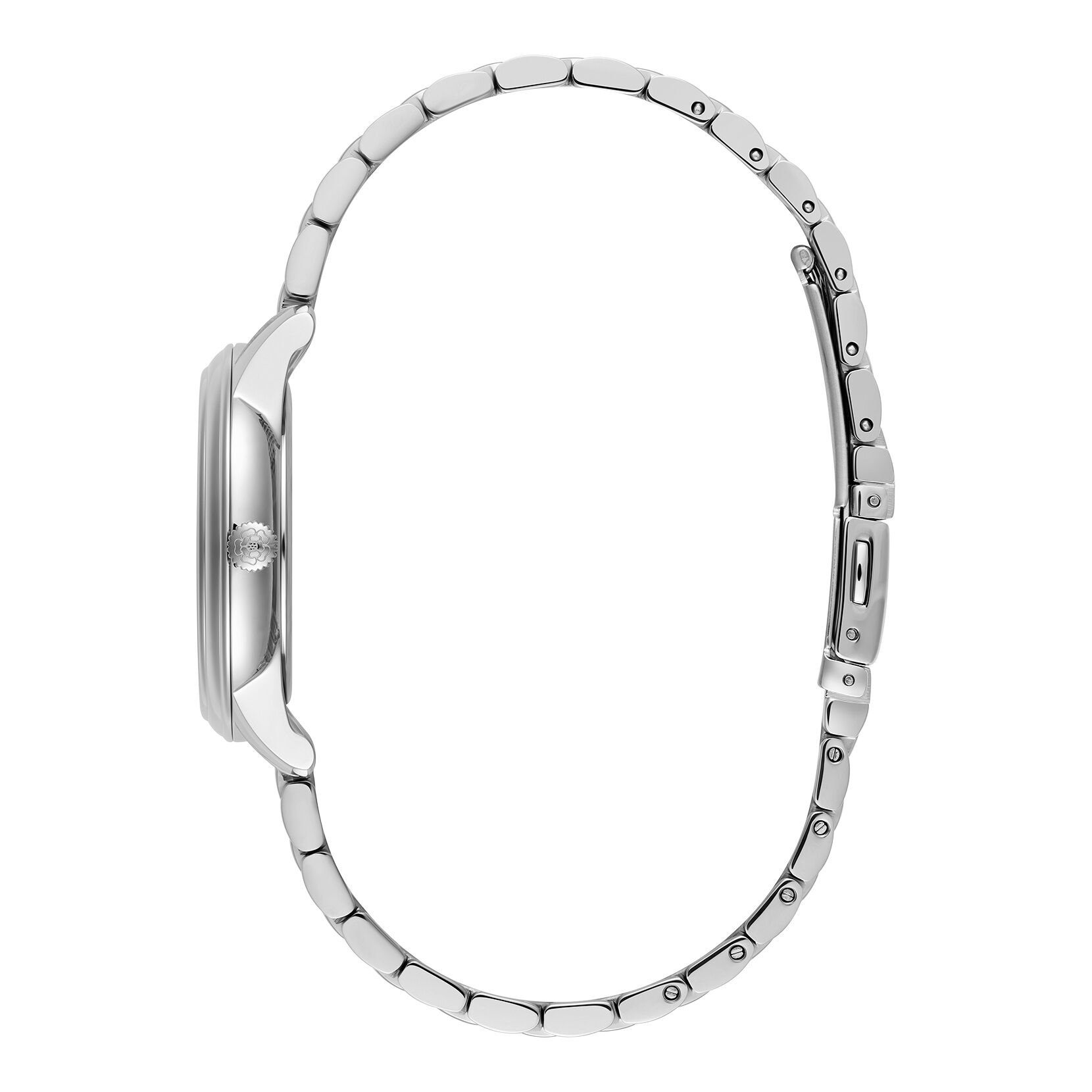 Olivia Burton 32mm Swirl Silver Bracelet Watch