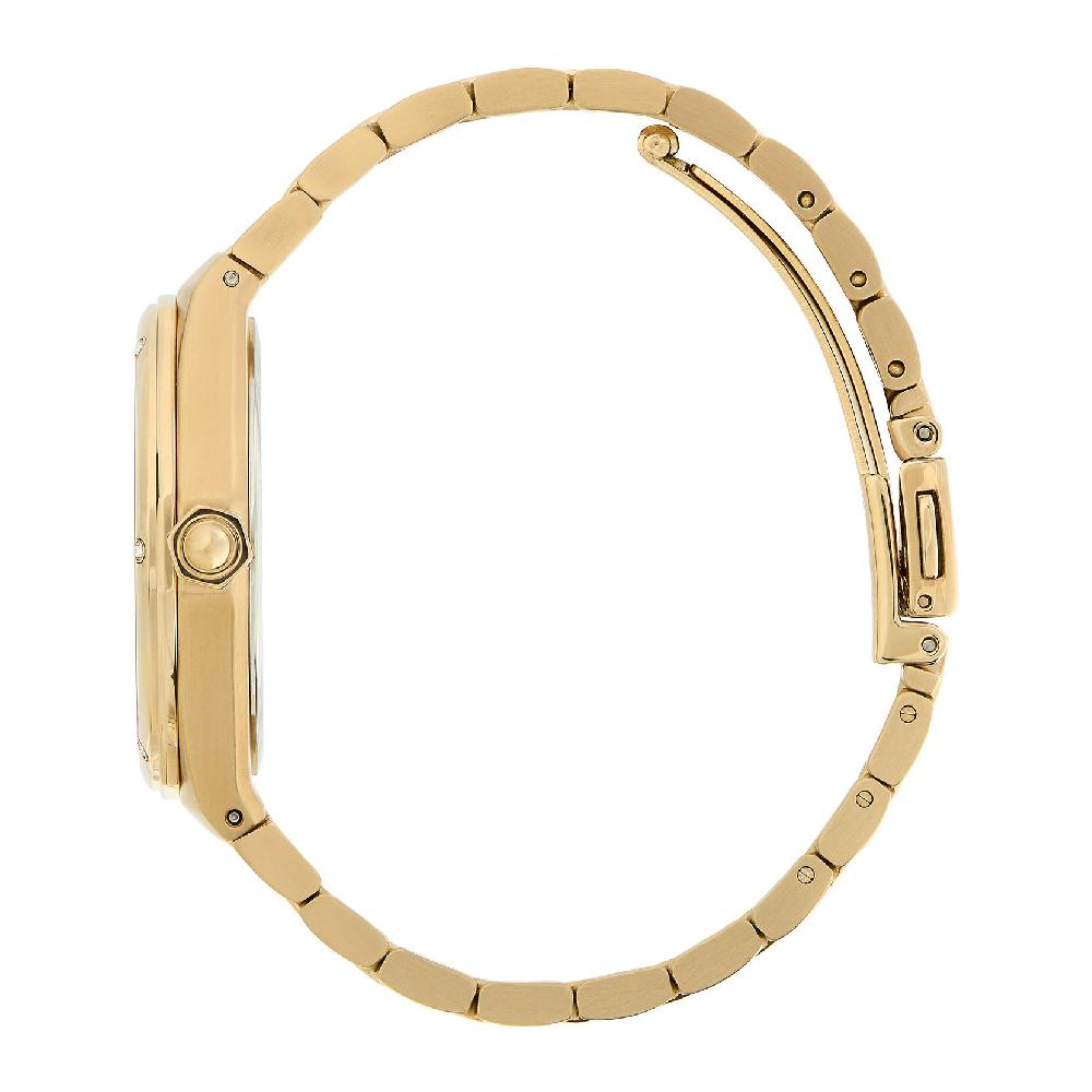 Olivia Burton 33mm Hexa Green & Gold Bracelet Watch