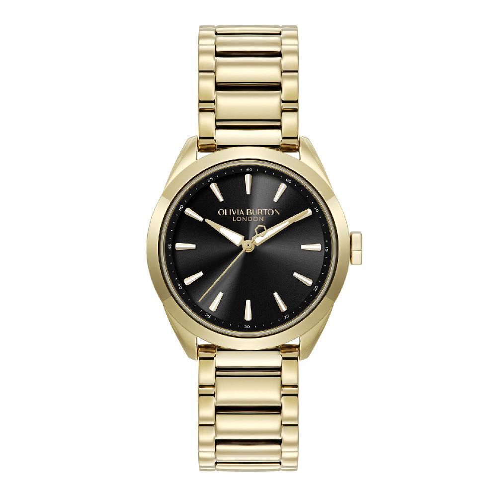 olivia burton 34mm Geo Black & Gold Bracelet Watch olivia burton 34mm Geo Black & Gold Bracelet Watch