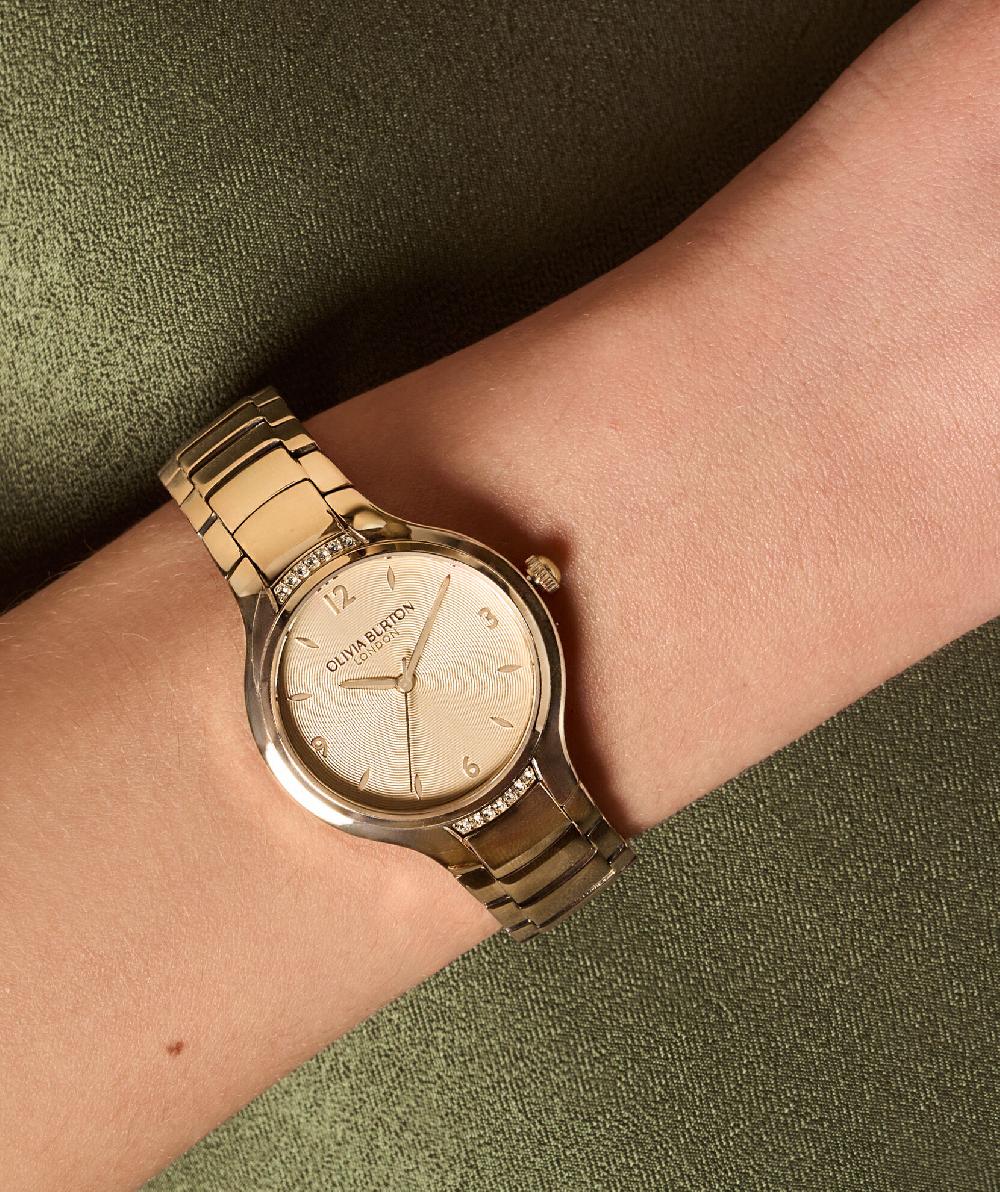 Olivia Burton 34mm Lea Rose Gold Bracelet Watch