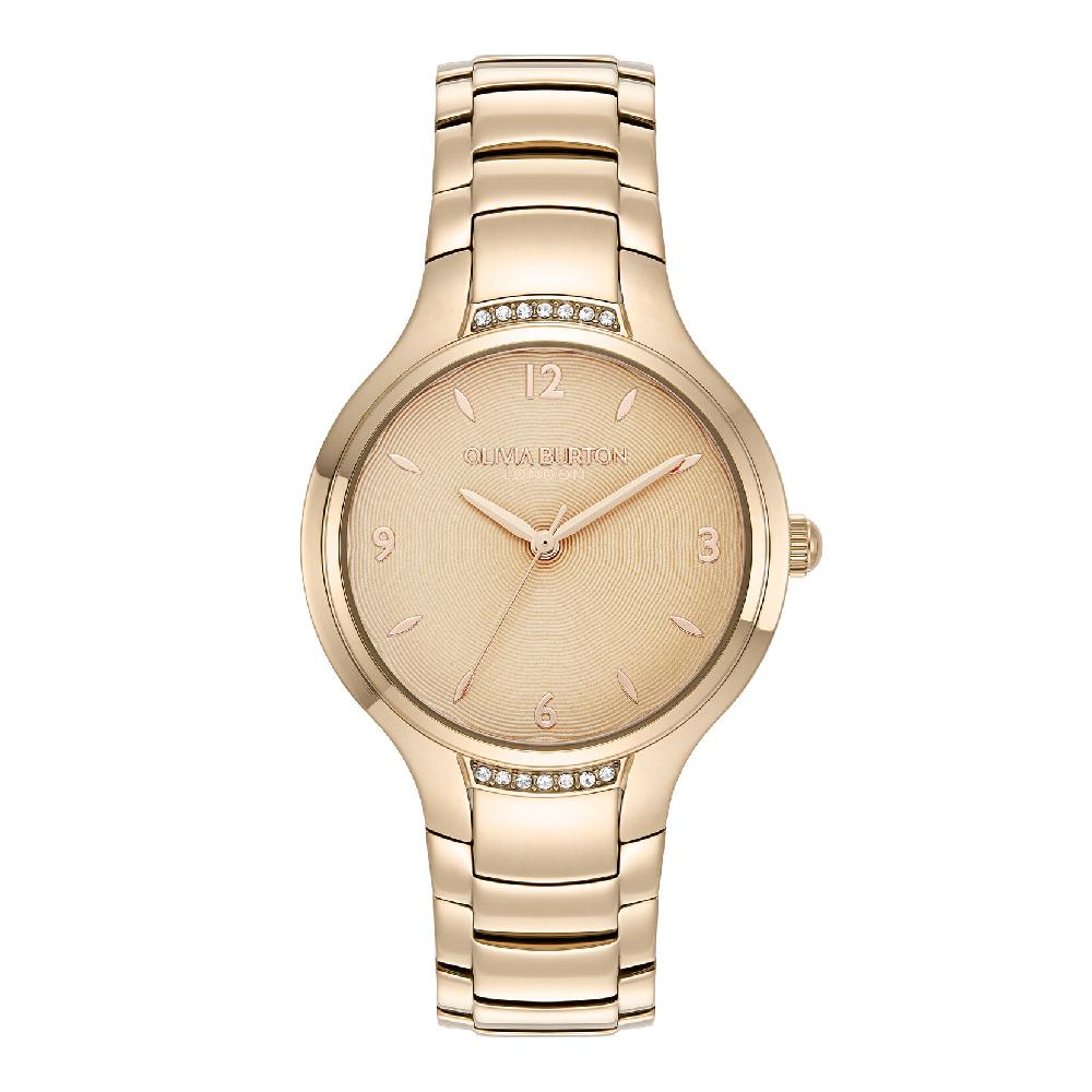 olivia burton 34mm Lea Rose Gold Bracelet Watch