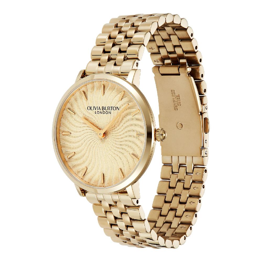 Olivia Burton 35mm Radiant Sun Gold Bracelet Watch