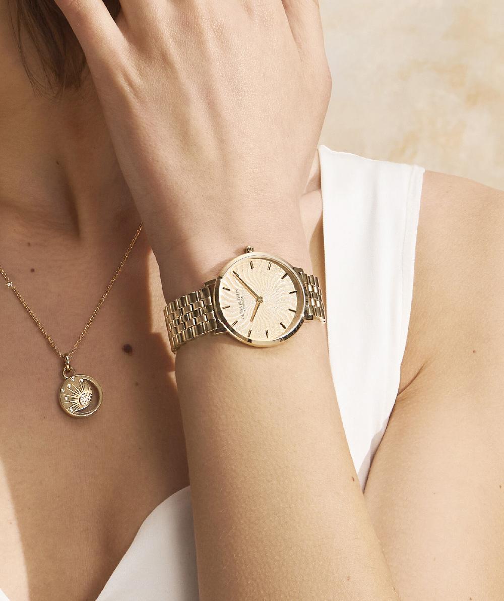 Olivia Burton 35mm Radiant Sun Gold Bracelet Watch
