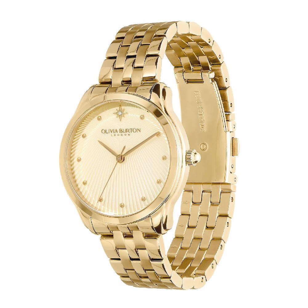 Olivia Burton 36mm Starlight Gold Bracelet Watch