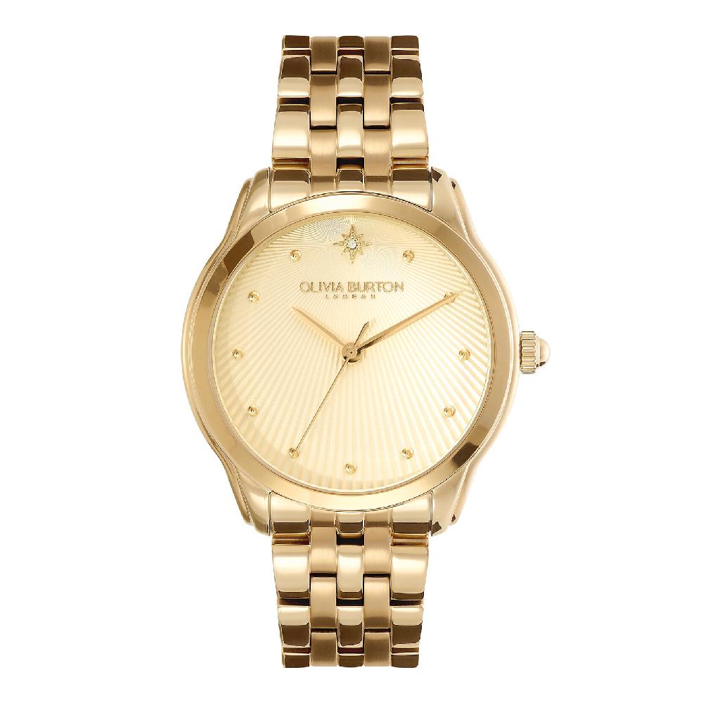 olivia burton 36mm Starlight Gold Bracelet Watch