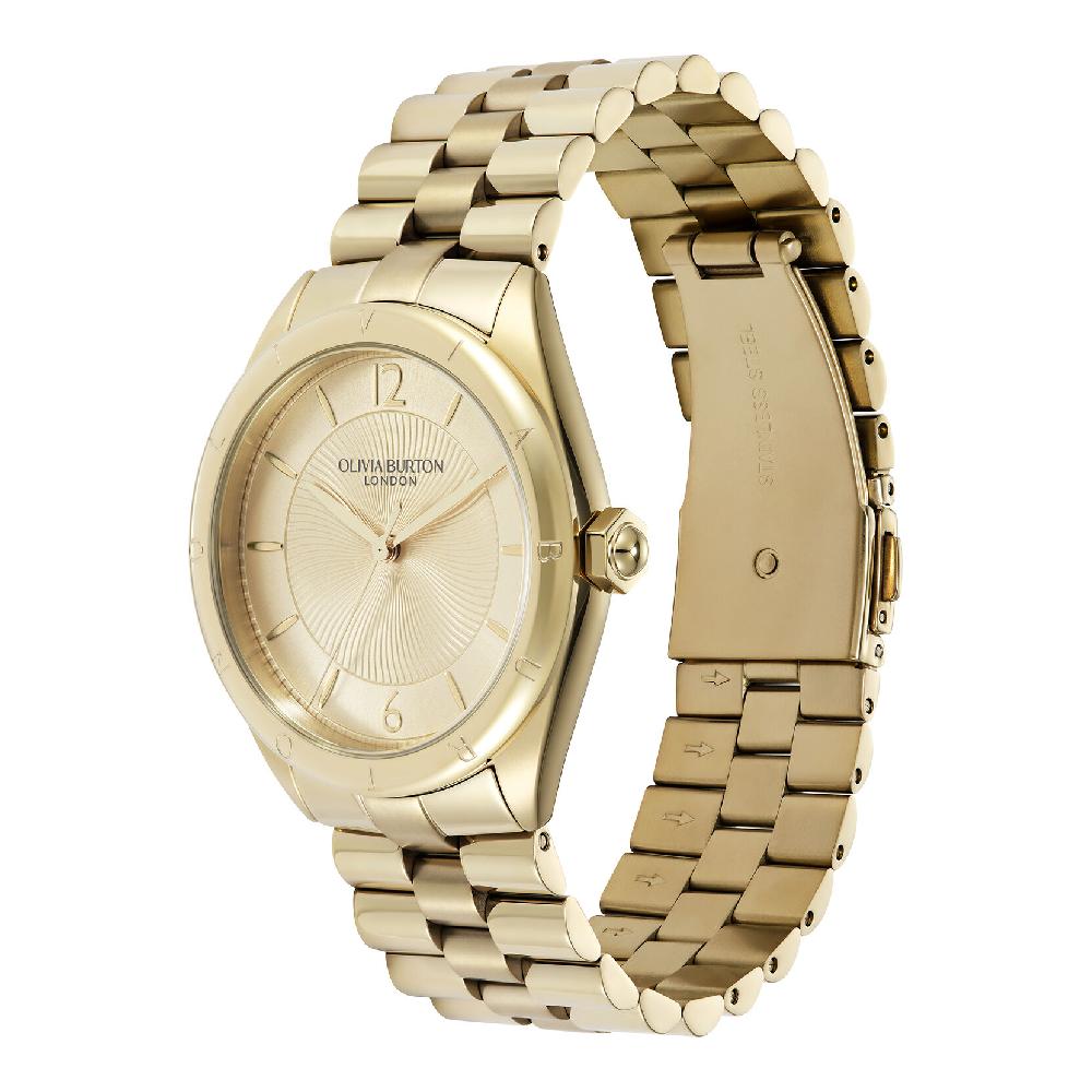 Olivia Burton 36mm Swirled Gold Bracelet Watch
