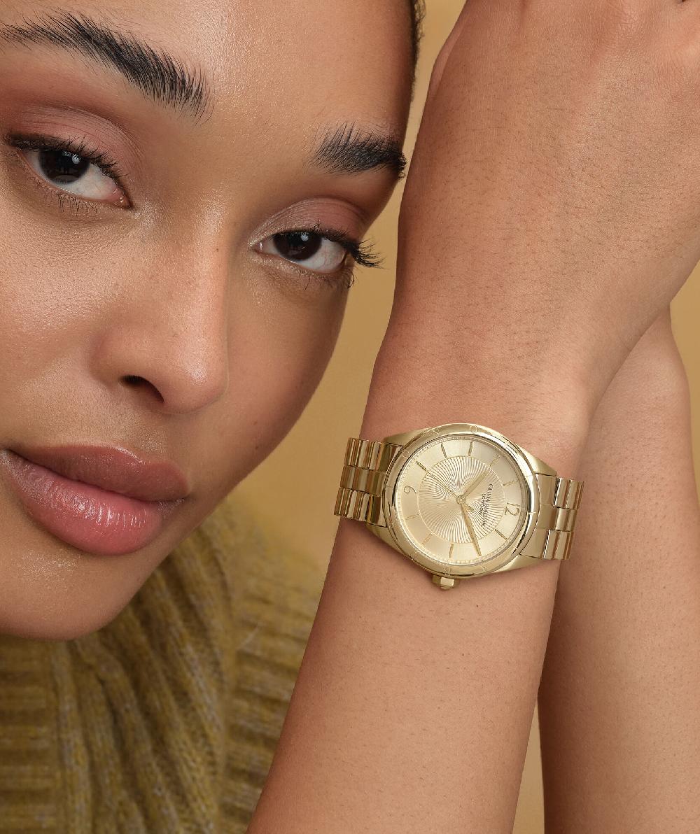 Olivia Burton 36mm Swirled Gold Bracelet Watch