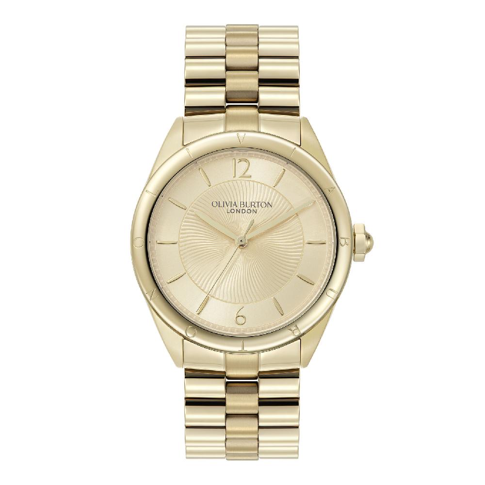 olivia burton 36mm Swirled Gold Bracelet Watch