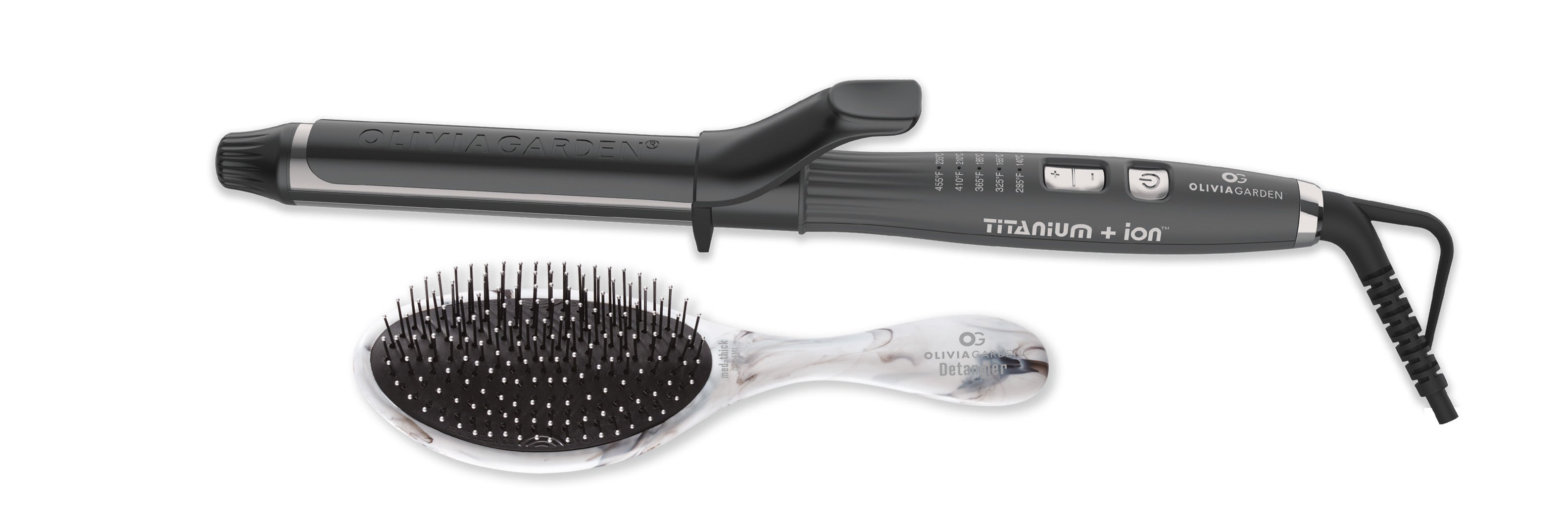 Olivia Garden Titanium + Ion Curling Iron With FREE GIFT