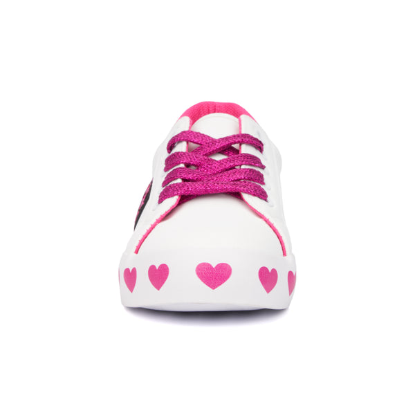 Olivia Miller Girl's Heart Outsole Low Top Sneakers