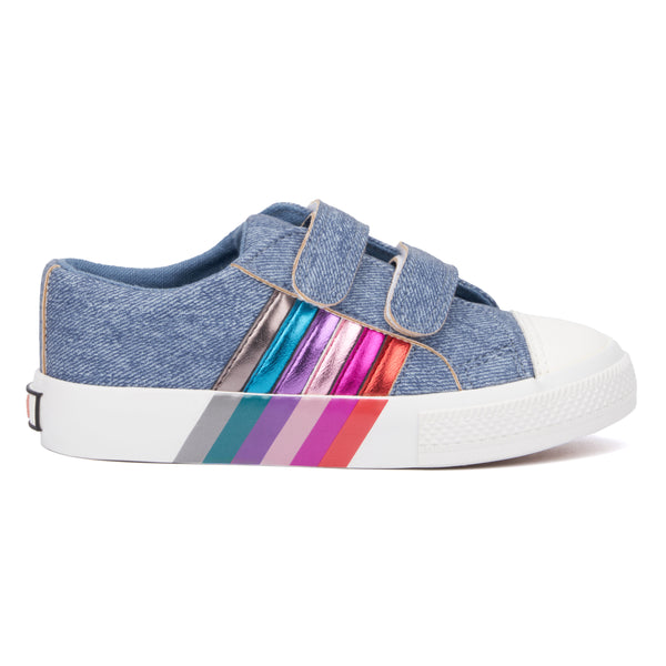 Olivia Miller Girl's Toddler Glimmer Rainbow Low Top Sneakers