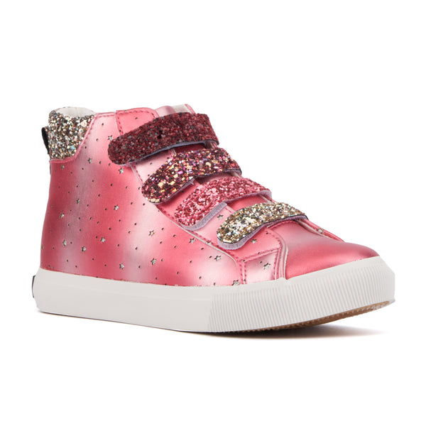 Olivia Miller Girl's Rain Bow High Top Sneakers