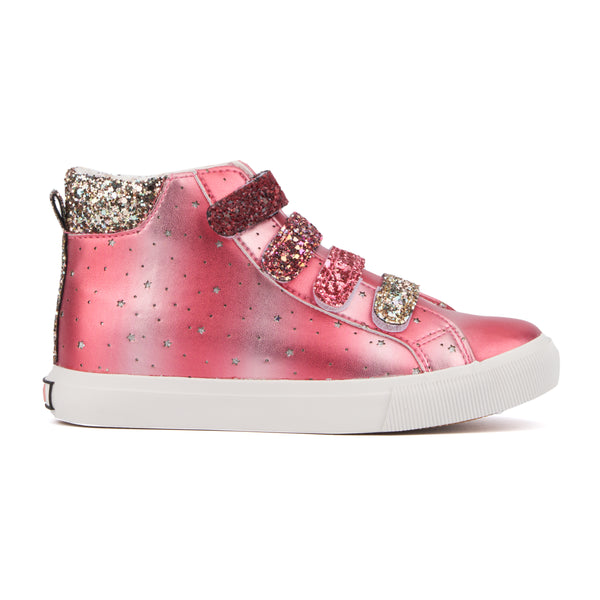 Olivia Miller Girl's Rain Bow High Top Sneakers