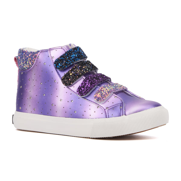olivia miller Girl's Rain Bow High Top Sneakers