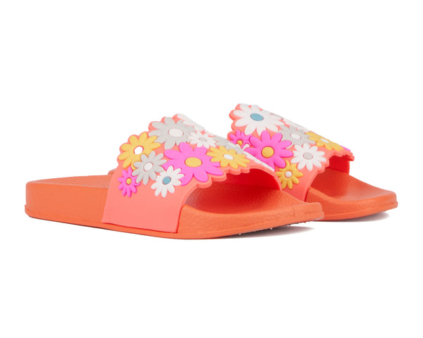 olivia miller Girls' Cool Gurl Slide Sandal