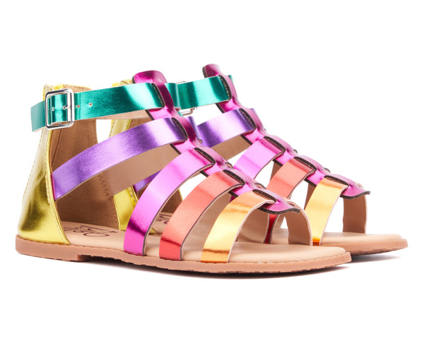 olivia miller Girls' Freckles Flat Sandal