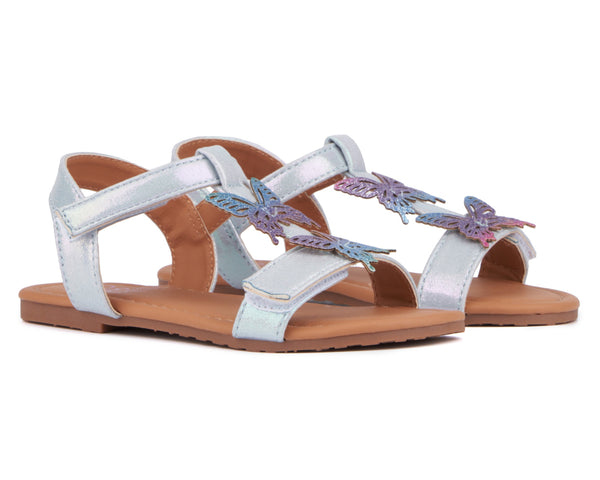 olivia miller Girls' Toddler Angel Flat Sandal