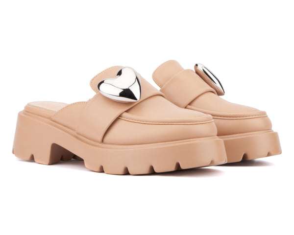Olivia Miller Women's Heartless Platform Mule