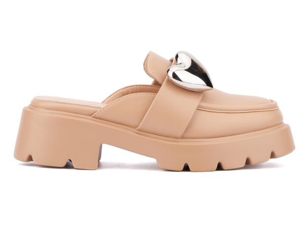 Olivia Miller Women's Heartless Platform Mule
