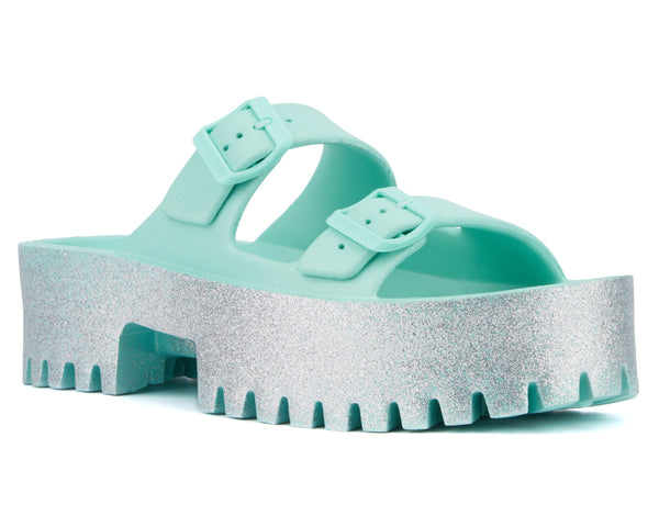 Olivia Miller Women's Sparkles Slide Sandal
