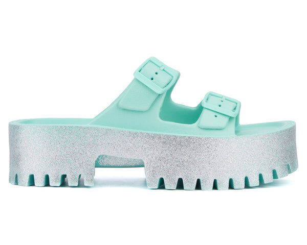 Olivia Miller Women's Sparkles Slide Sandal