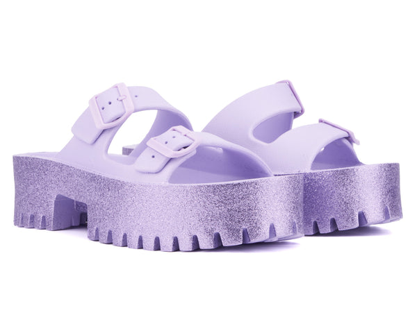 olivia miller Women's Sparkles Slide Sandal