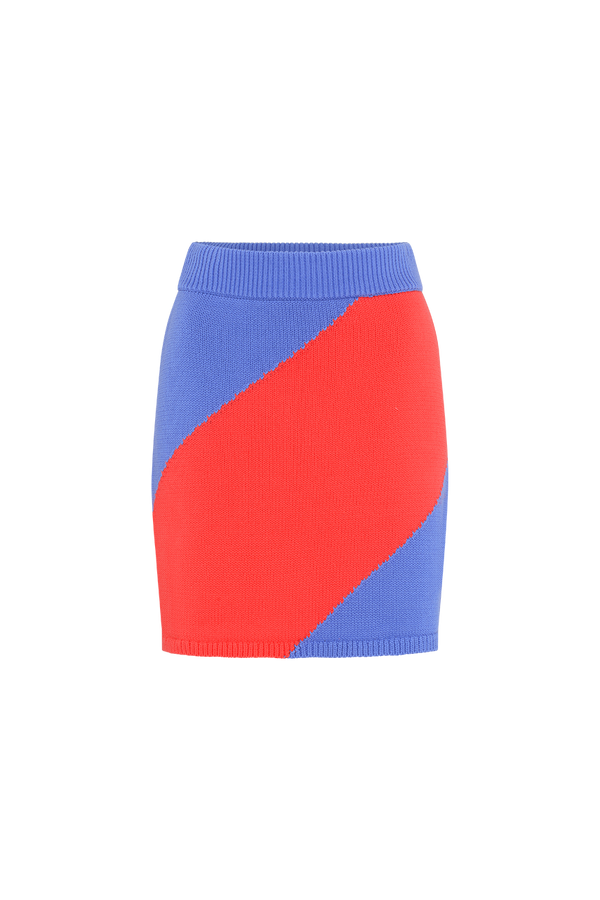 Olivia Rubin Catriona Striped Knit Mini Skirt SAMPLE