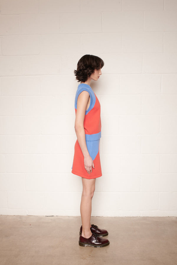 Olivia Rubin Catriona Striped Knit Mini Skirt SAMPLE