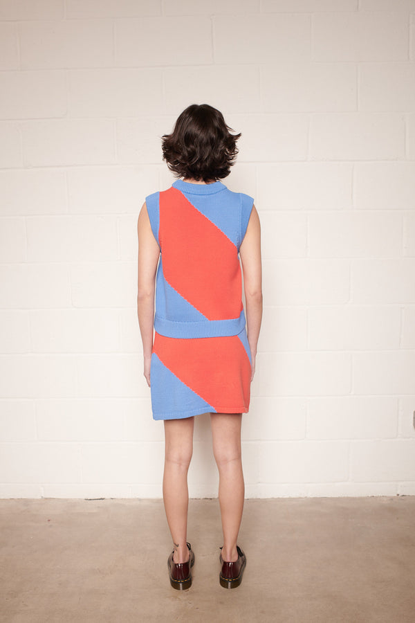 Olivia Rubin Catriona Striped Knit Mini Skirt SAMPLE