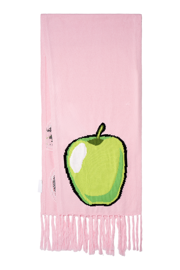 olivia rubin Landry Pink Apple Cherry Knitted Scarf
