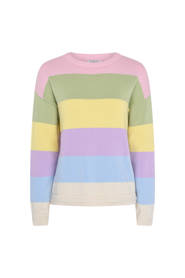 olivia rubin Maddison Pastel Stripe Knit Jumper RENTAL