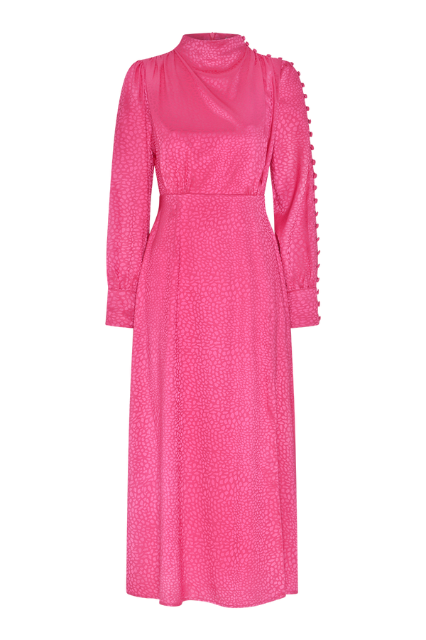 Olivia Rubin Arabella Pink Midi Dress RENTAL