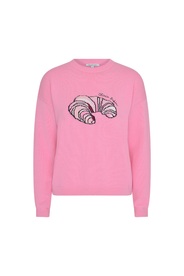 Olivia Rubin Aria Pink Croissant Jumper