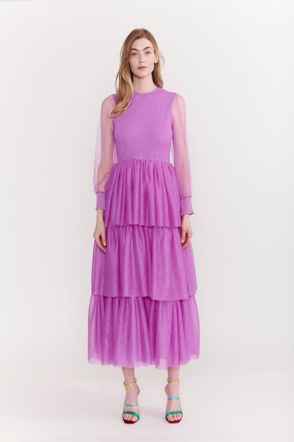 Olivia Rubin Carrie Violet Tulle Maxi Dress